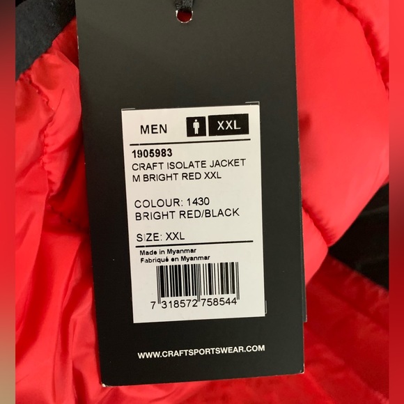 NEW CRAFT Isolate Jacket Size: XXL - Picture 7 of 9